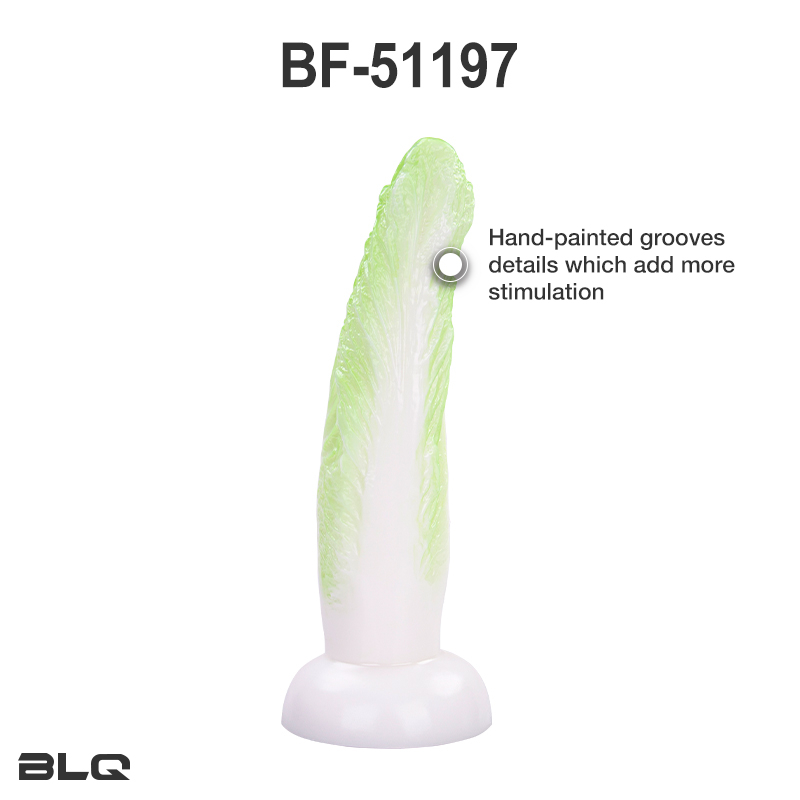 Premium siliconen koolvormige fantasie-didlo