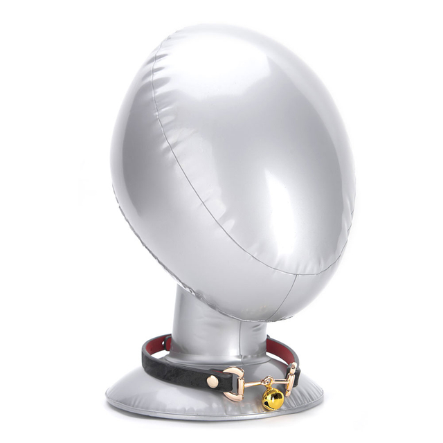 Collare in ferro in pelle PU nera alla moda con campanella addomesticata con fibbia regolabile Collana girocollo bondage gotico BDSM per coppie