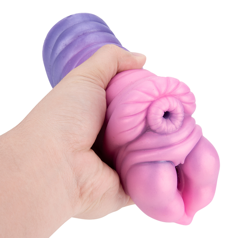 Beliebte, hei&szlig; verkaufte m&auml;nnliche Masturbationstasse im Alien-Monster-Design, realistische, weiche Silikon-Analschale f&uuml;r M&auml;nner