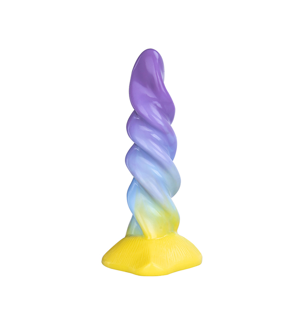 Fantasie Penis Eenhoorn Regenboog Siliconen zuignapdildo