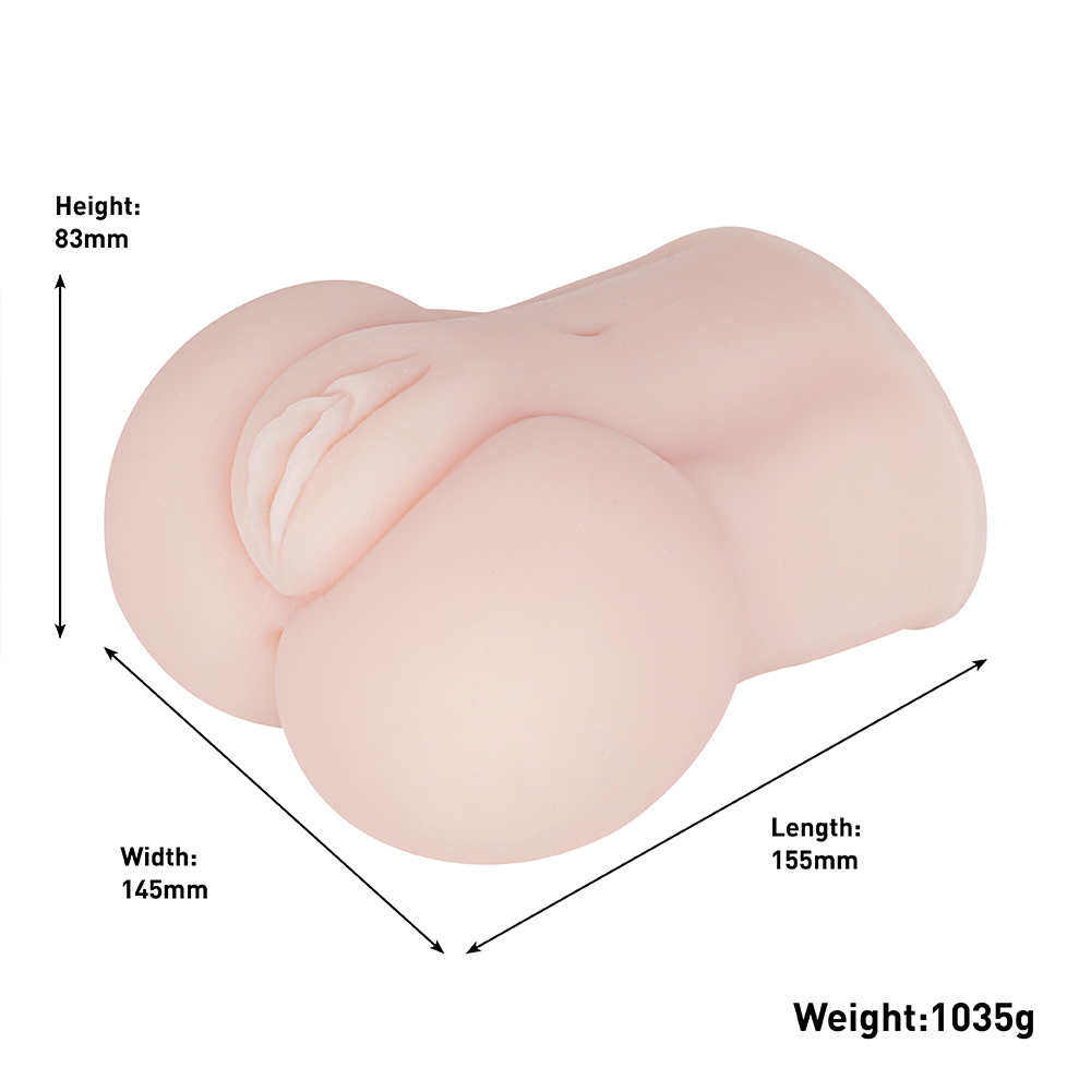 질 섹시한 음모 자위행위자를 위한 3D TPE 항문 섹스 인형