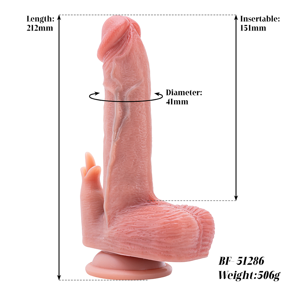 Buntes Dildo-Vibrator-Fleischform-Frau-Erwachsenenspielzeug 