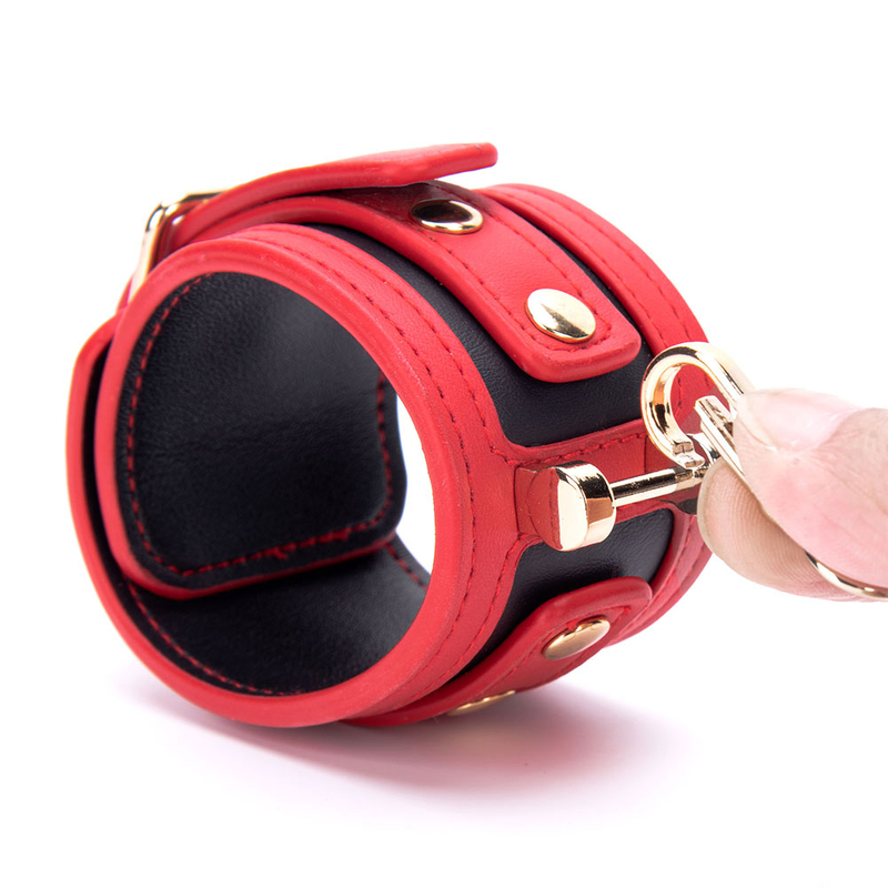 BDSM-Fesseln aus PU-Leder, Handschellen, SM-Bondage-Erotikspielzeug f&uuml;r Erwachsene