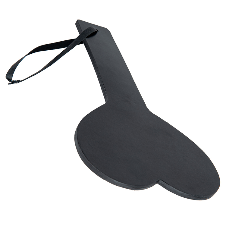 커플 성인 게임 Bdsm 유혹 재미를위한 고품질 블랙 PU 가죽 스패킹 패들
