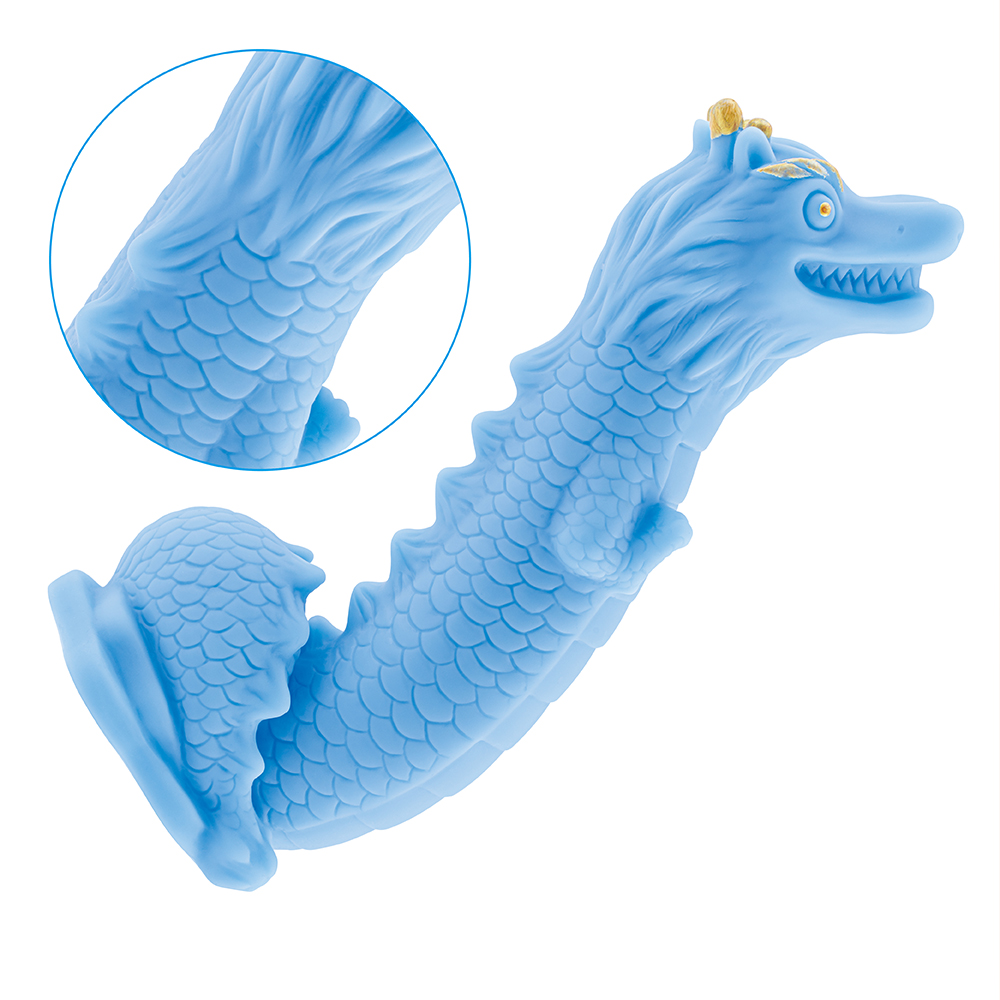 고품질 Bule Dragon 실리콘 현실적인 남근 성인 장난감 딜도