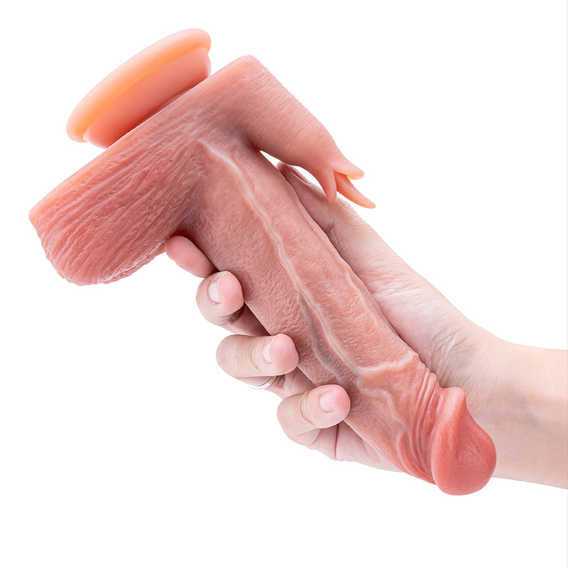 Buntes Dildo-Vibrator-Fleischform-Frau-Erwachsenenspielzeug 