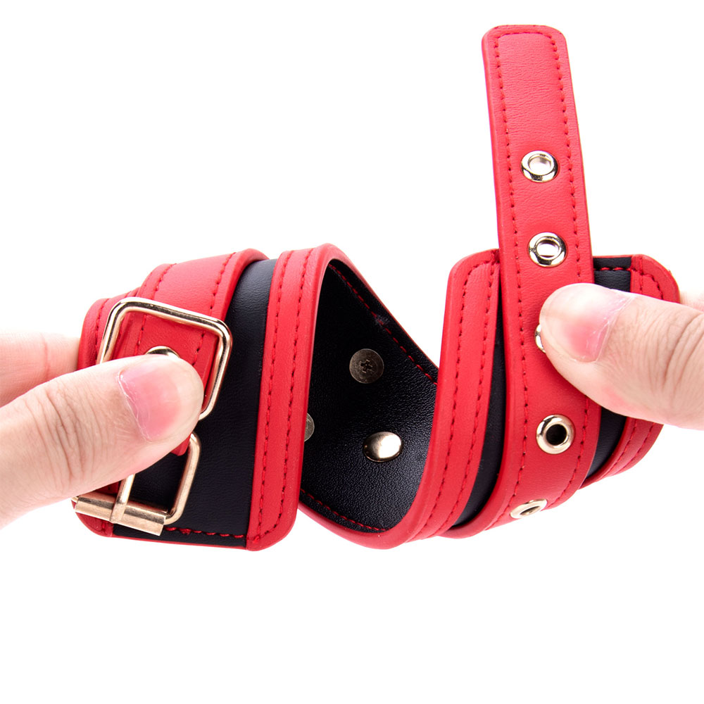 BDSM-Fesseln aus PU-Leder, Handschellen, SM-Bondage-Erotikspielzeug f&uuml;r Erwachsene