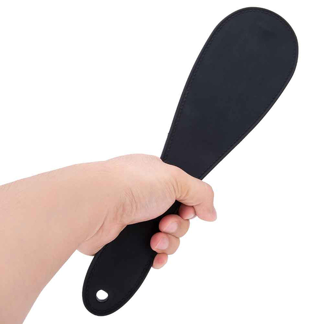 Regalo di sculacciata nera in silicone di alta qualit&agrave; per gioco di coppia BDSM femminile