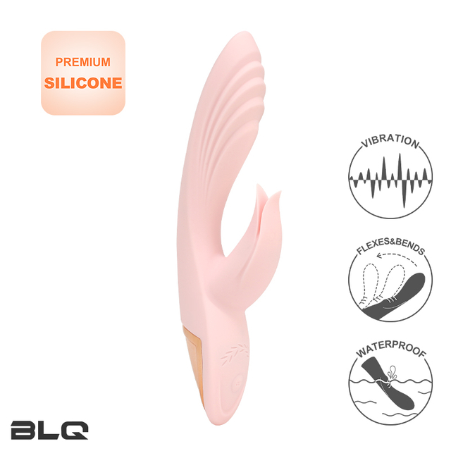 マルチスピードの舌を舐めているウサギバイブレーター