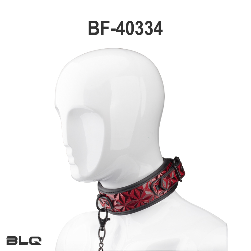 Halsband met riem voor volwassen bondagebeperkingen, seksspel