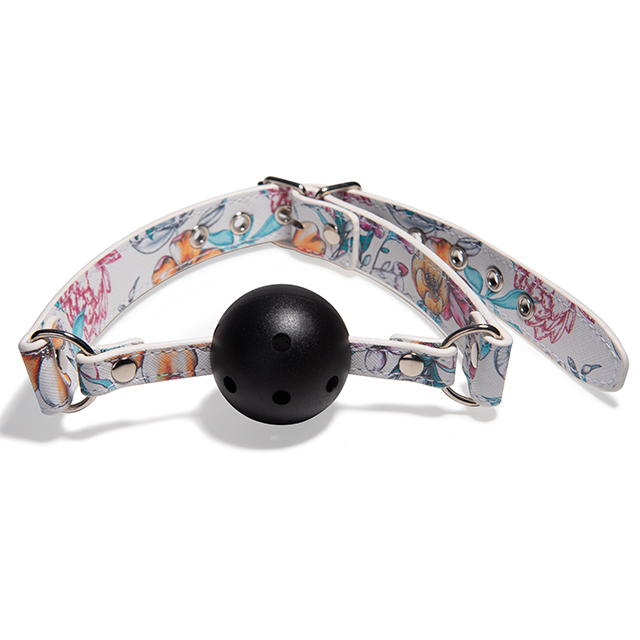 Bondage per cintura in pelle PU giocattolo sessuale all'ingrosso con bavaglio a sfera in silicone morbido