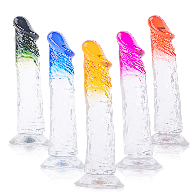 女性のためのカラフルなディルドゼリーディルド