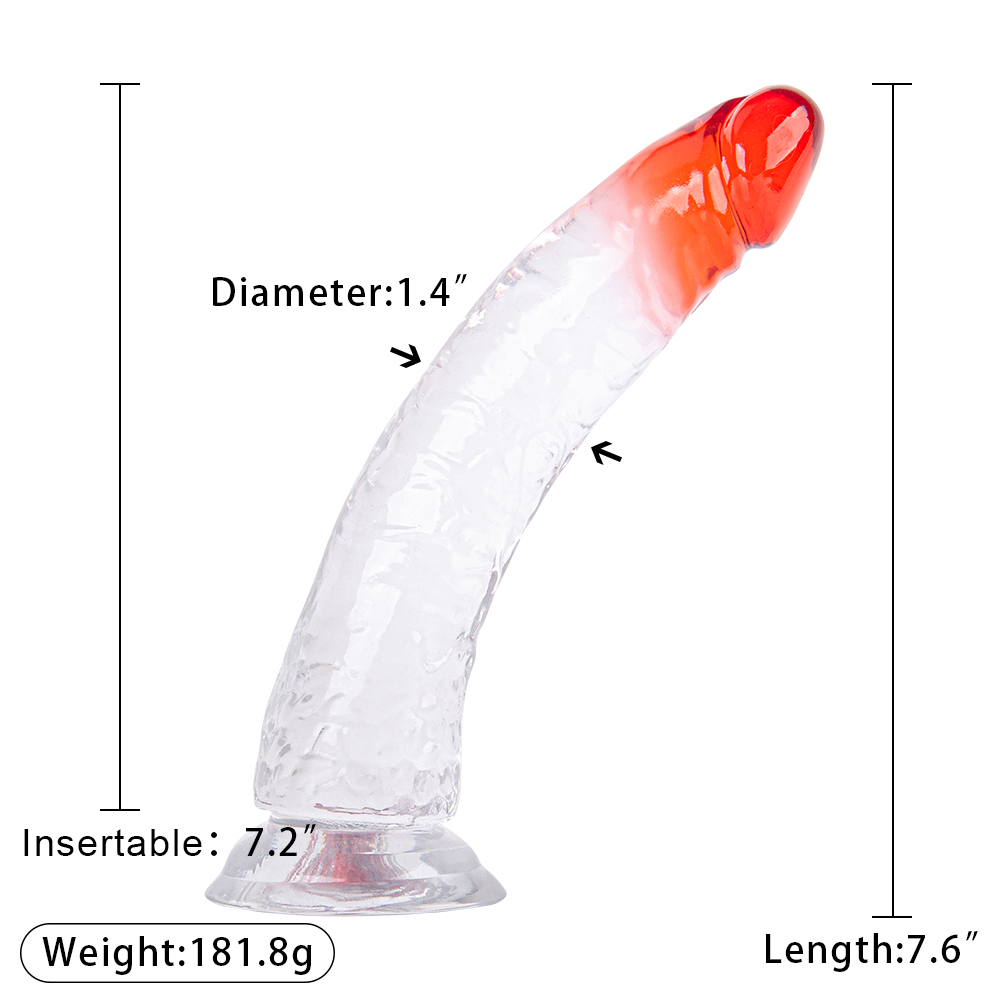 Grandi falli colorati Jelly Dildo per le donne