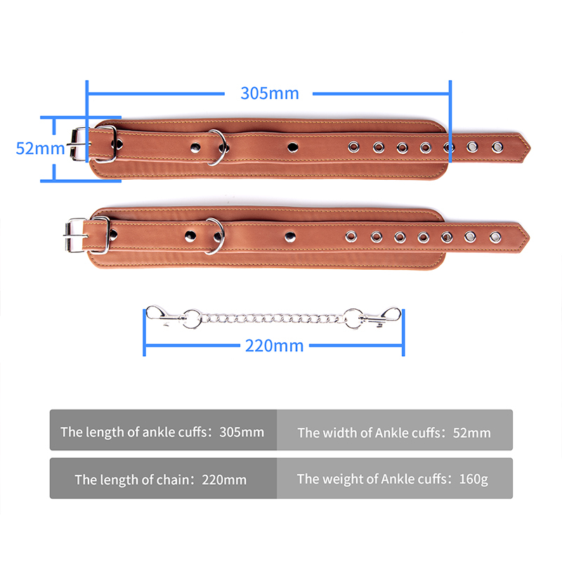 BDSM Erotik Sklave PU Leder BDSM Fu&szlig;fesseln Fu&szlig;fesseln Sexspiel SM Produkte Spielzeug