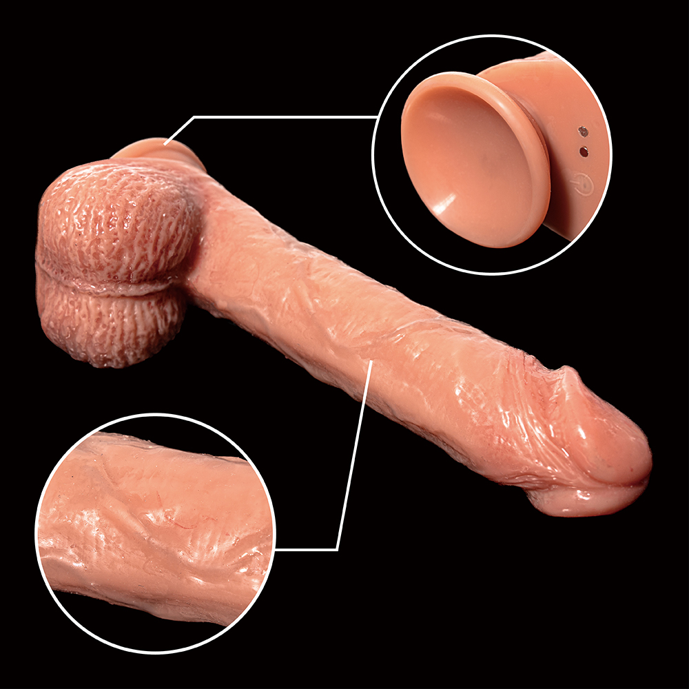 Dildo elettrico con telecomando senza fili in silicone 