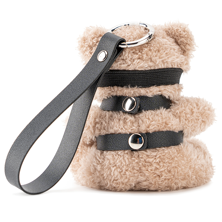 Sleutelhanger PU-leer BDSM-beer met strik