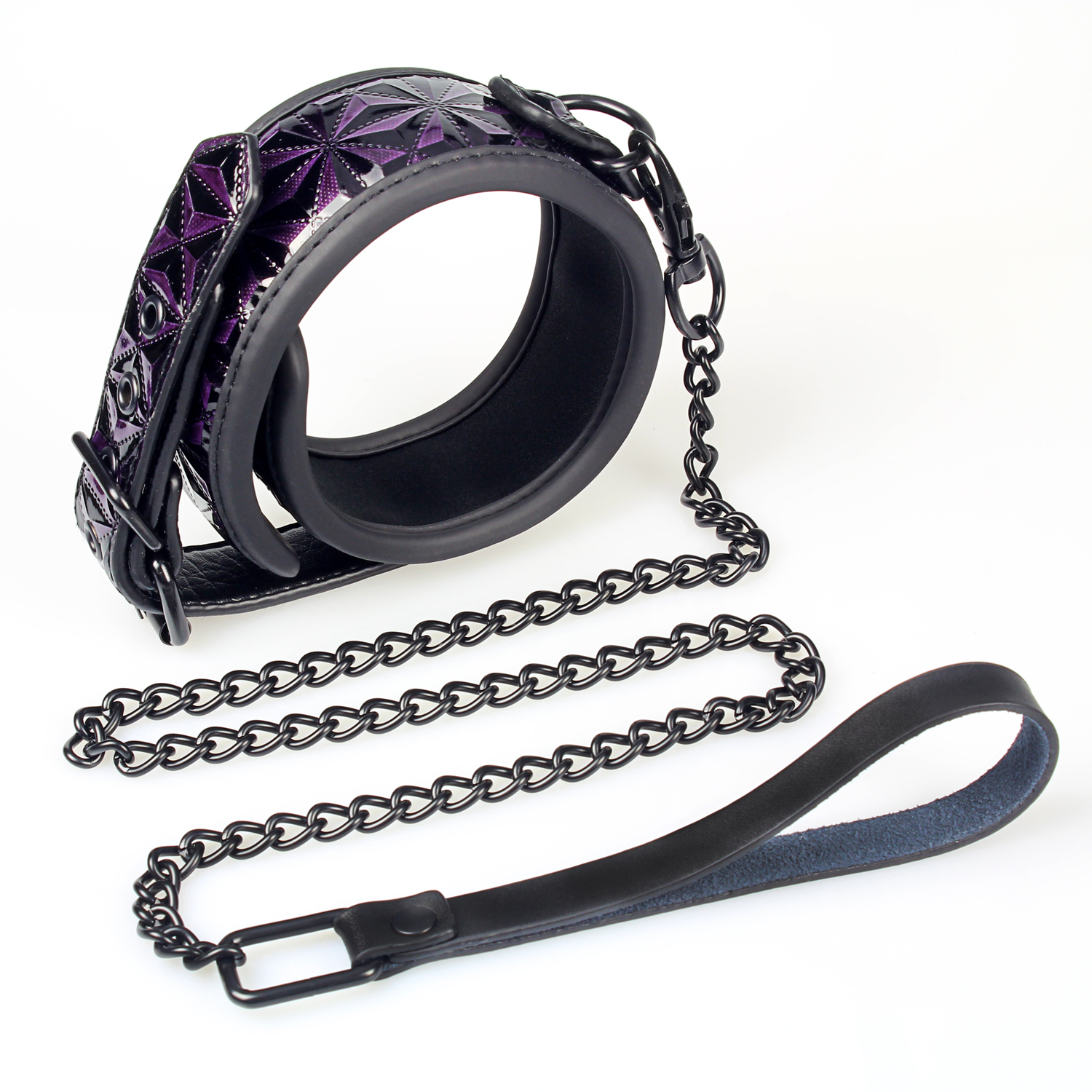 7PSC Volwassen speelgoed bondageset 7-delige paarse diamant BDSM-cadeauset voor koppels