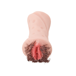 휴대용 성 장난감 진짜 머리 부드러운 느낌 남성 포켓 음모