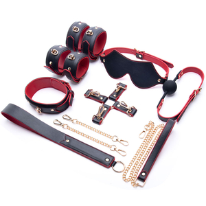 7-teiliges BDSM-Bettfessel-Set, Sexbett-Bondage