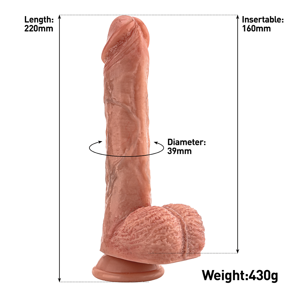 Dildo elettrico con telecomando senza fili in silicone 