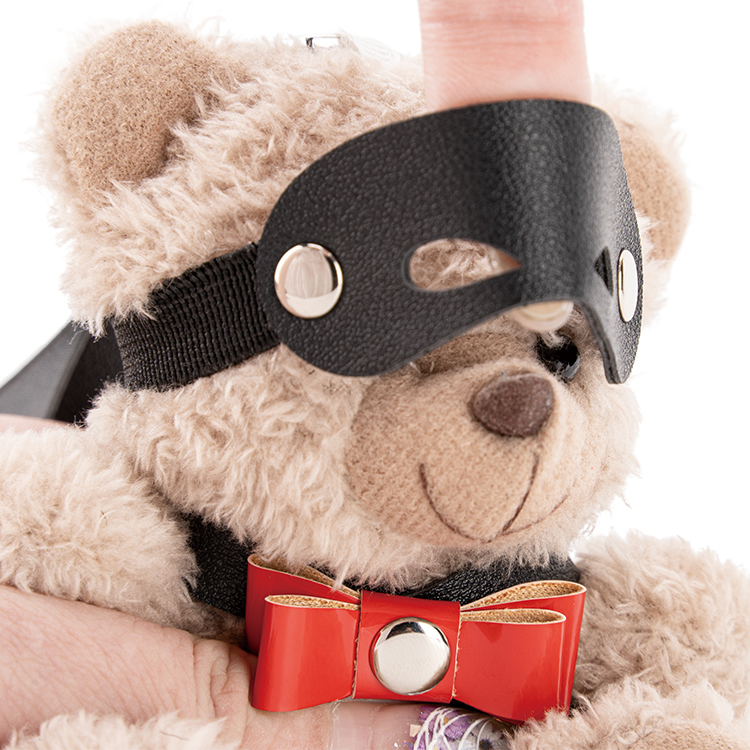 Schl&uuml;sselanh&auml;nger PU-Leder-BDSM-B&auml;r mit Schleife
