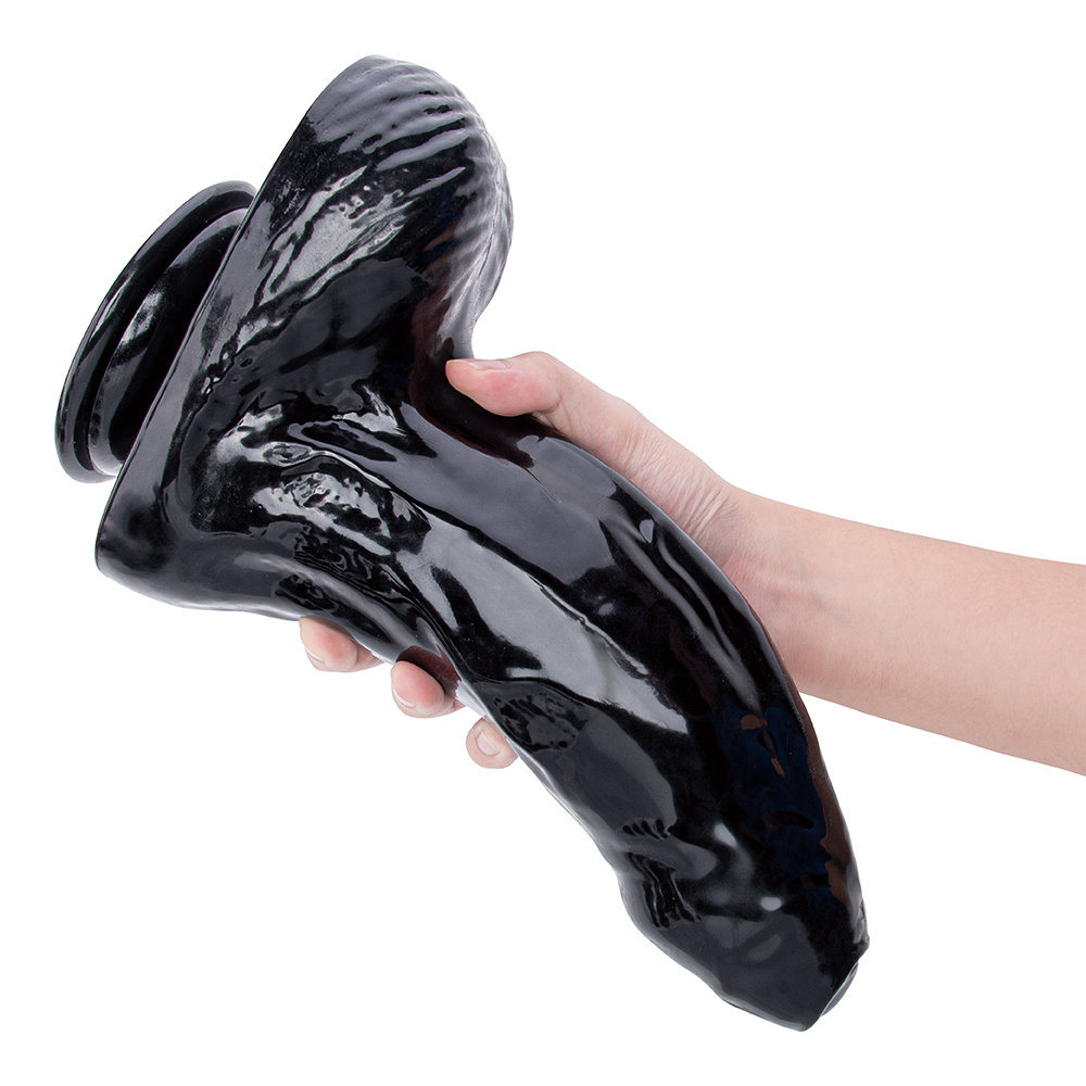 Grote realistische zachte zwarte dildo