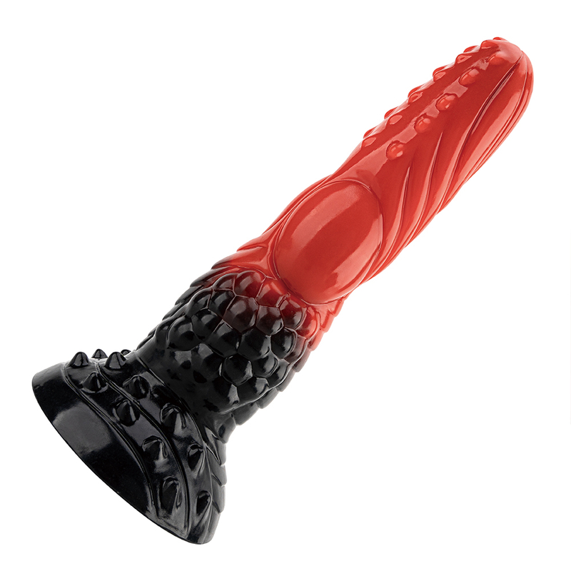 Donkere monsterdildo Kunstmatige zuignap Grote penis 