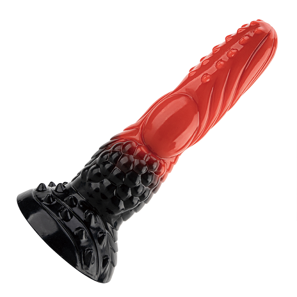Donkere monsterdildo Kunstmatige zuignap Grote penis 