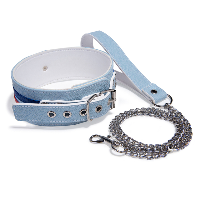 SM-producten Luxe stijl lederen halsband Sekshalsband voor vrouwen Kraag en ketting Cadeaus voor een stel