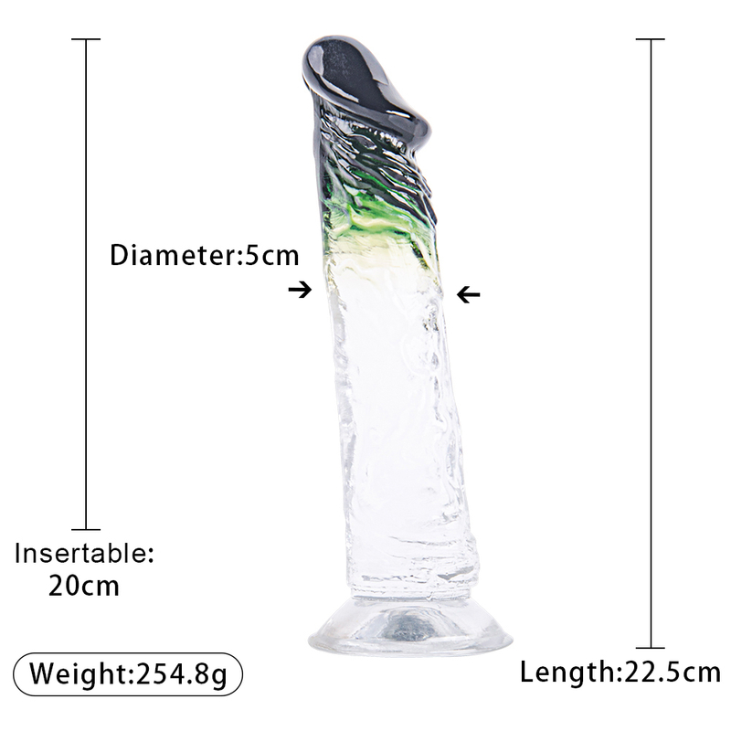 Kleurrijke dildo's Jelly-dildo voor dames