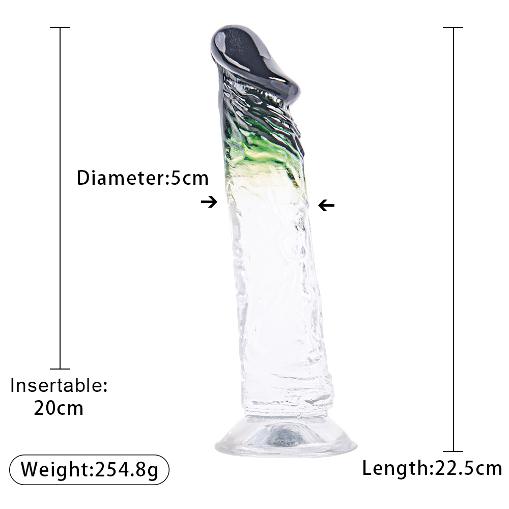 Kleurrijke dildo's Jelly-dildo voor dames
