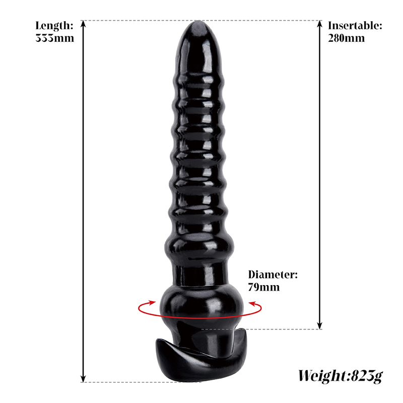 PVC superlange dildo buttplug voor mannen en vrouwen prostaat- en vaginale stimulator
