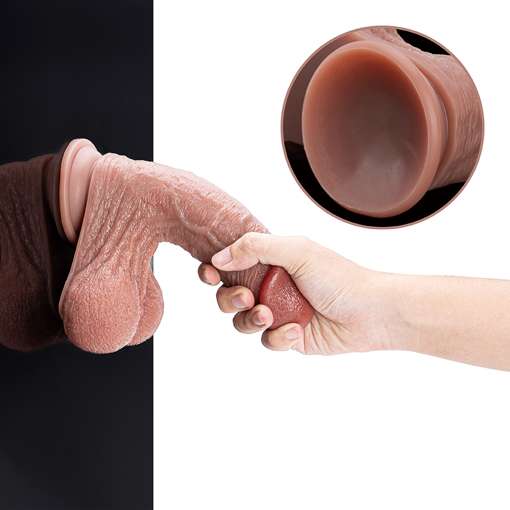 Nuovo stile emulatore ventosa masturbazione realistico dildo adulto