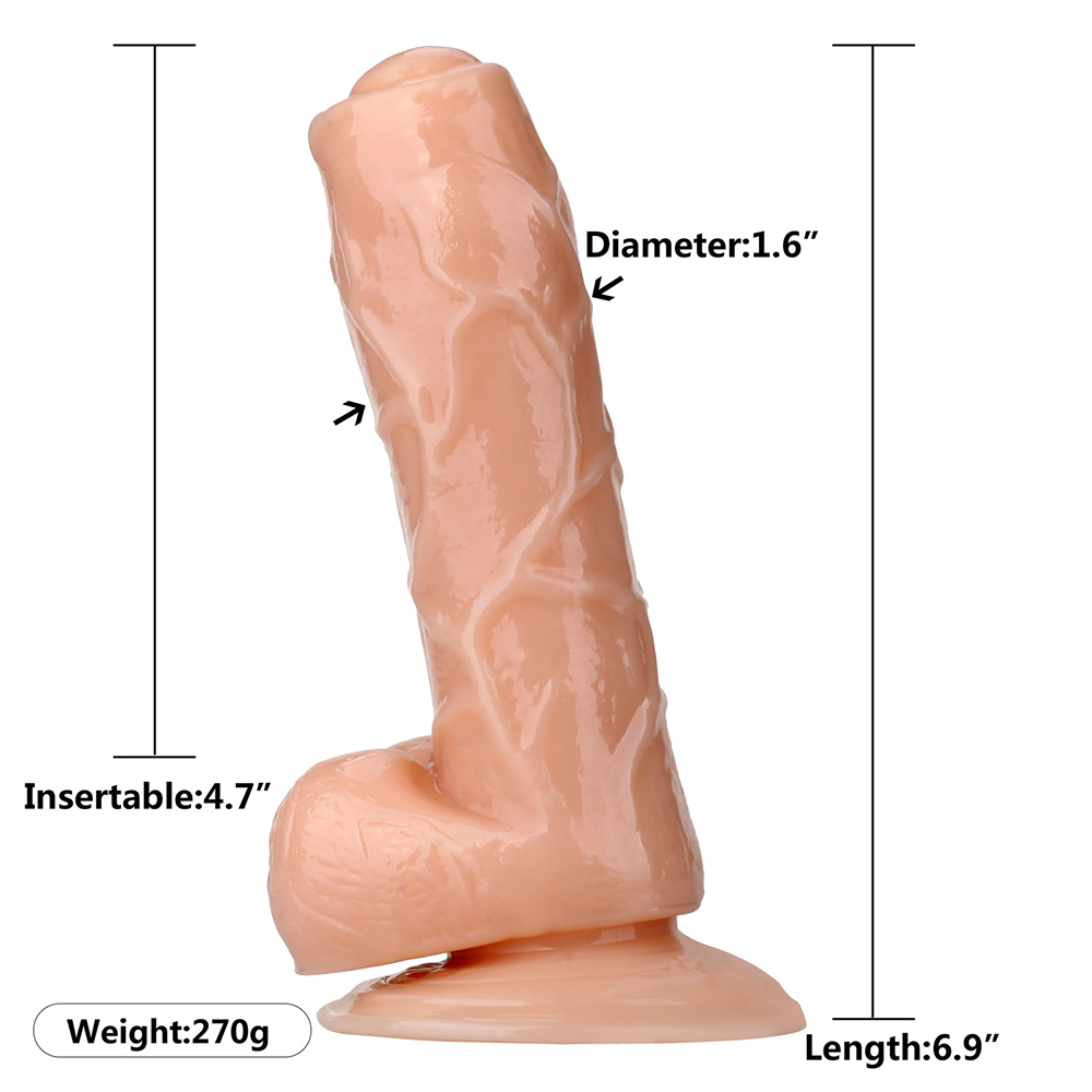 Nieuwe stijl kunstmatige penis rubberen seksspeeltjes PVC-dildo 