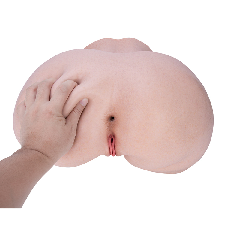 Realistische Silikon-Pussy-Arsch-Sexpuppe, realistische Vagina-Doppelkanal-Spielzeug