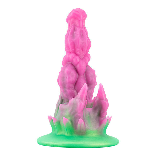 Il dildo spesso e mostruoso di Ultimate Beast con una forte ventosa e un nodo per un intenso gioco fantasy