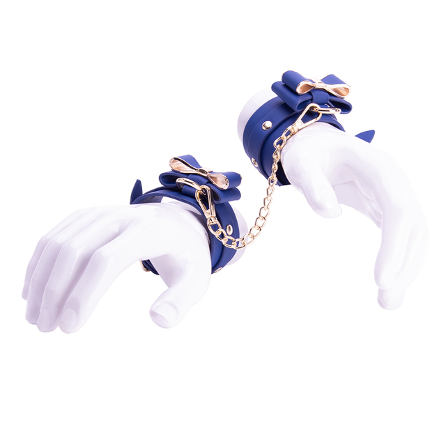 Pacchetto BDSM personalizzato per giochi fetish per adulti con ritenuta avanzata e manette nel kit Lacan Blue