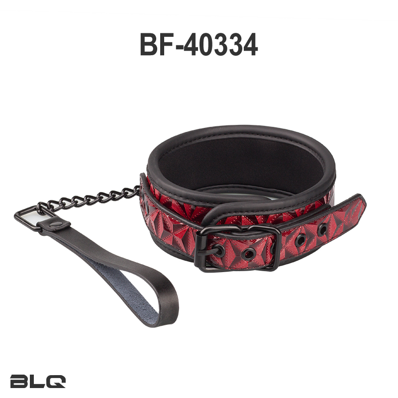 Halsband met riem voor volwassen bondagebeperkingen, seksspel