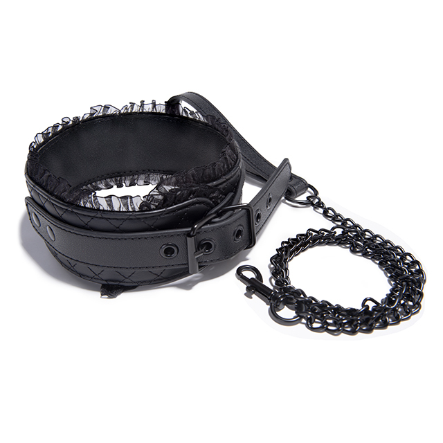 SM-producten Luxe stijl lederen halsband Sekshalsband voor vrouwen Kraag en ketting Cadeaus voor koppels