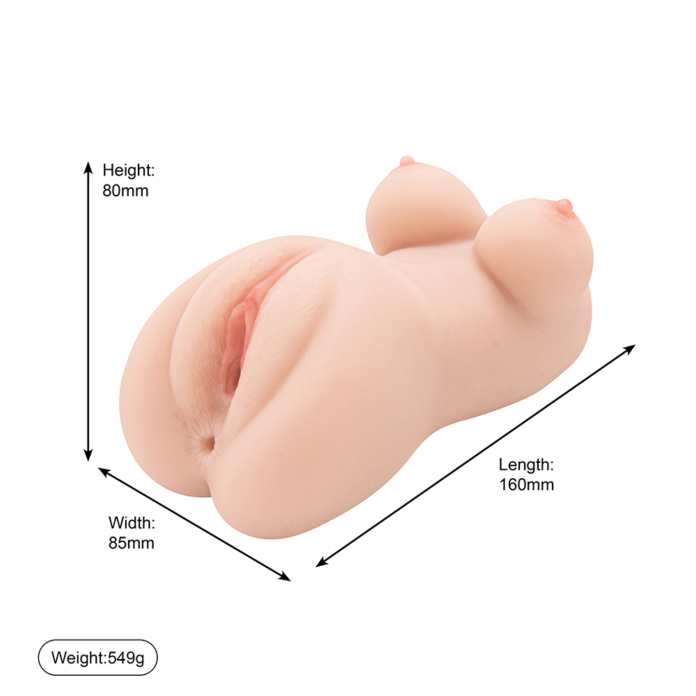 현실적인 질감의 꽉 질 포켓 음모 여성 질 섹스 토이 남성용