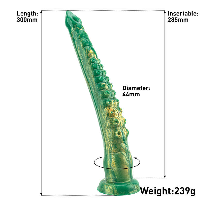 몬스터 아트 딜도(Dildo) 섹스 토이 거대하고 극단적인 긴 동물의 딜도(Dildo)
