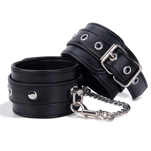 SM Products Fesseln f&uuml;r Sexspielzeug f&uuml;r Frauen, BDSM mit Pu-Leder-Handschellen, SM-Kit, Sex-Bondage f&uuml;r Erwachsene f&uuml;r Paare