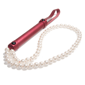 Pagaia in morbida pelle con catena di perle Frusta Fetish Sex Toys PU Frusta Flogger Prodotti 