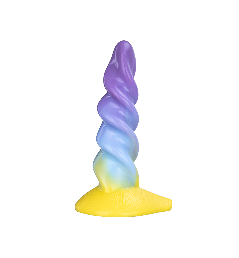 Fantasie Penis Eenhoorn Regenboog Siliconen zuignapdildo