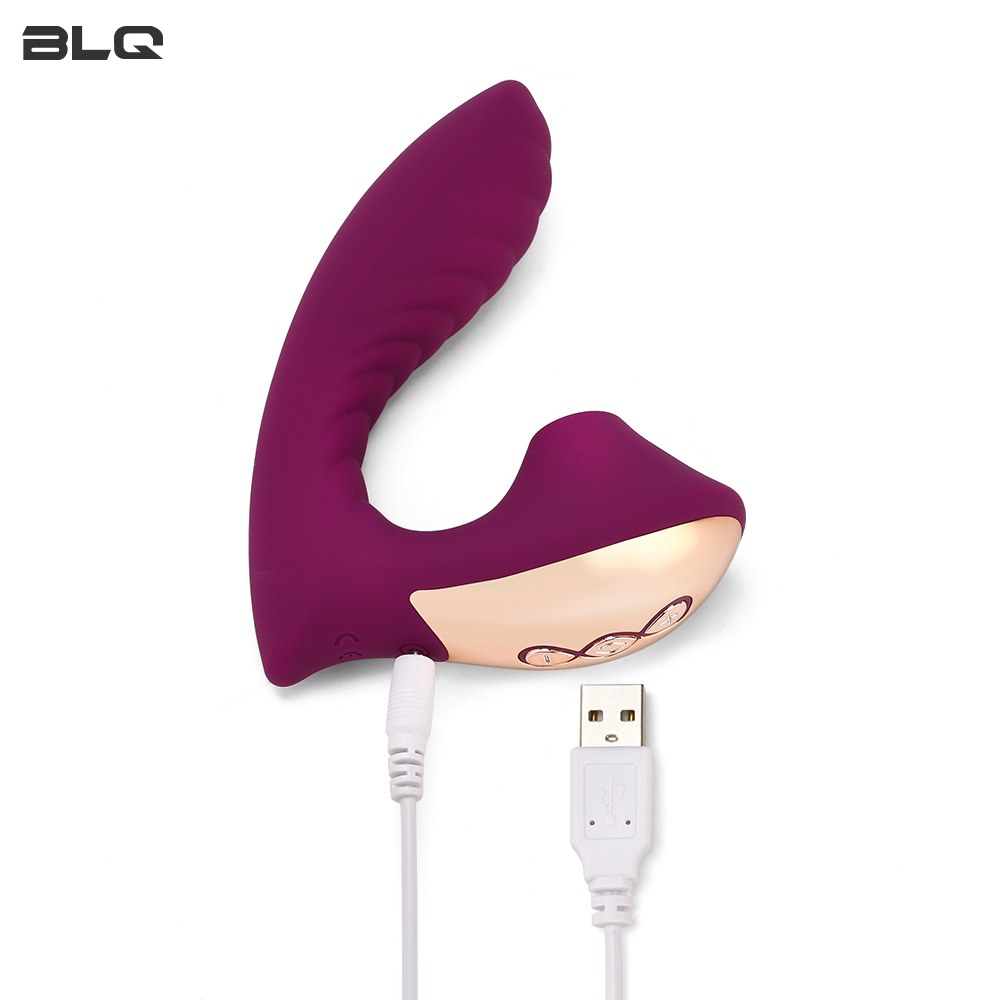 Potente vibratore del punto G e ventose per il clitoride