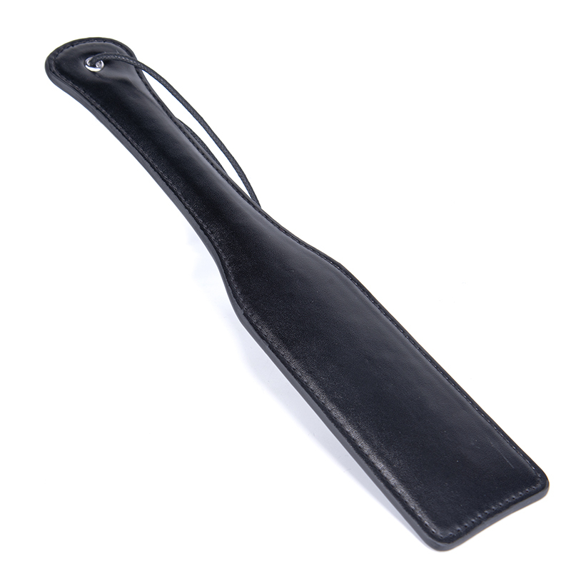 프리미엄 PU 가죽 패들 미니멀리즘 디자인 BDSM 변태 페티쉬 통증 놀이 Pu 가죽 슬레이브 스패킹 패들