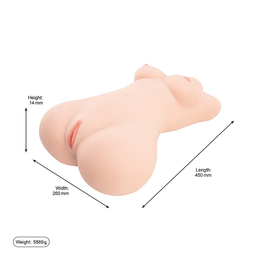 Bambole del sesso a met&agrave; corpo Giocattoli realistici del sesso del torso in TPE per gli uomini