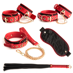 5pcs 페티쉬 키트 침대 구속 속박 섹스 토이 구속 묶여 bdsm 속박 정장 섹시한 유혹 대체 장난감 성인 섹스 토이