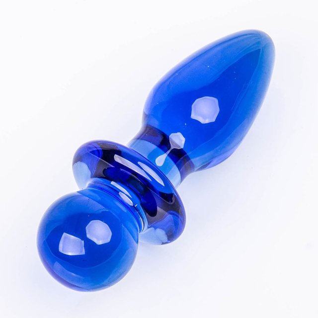 Kwaliteitsgarantie Gladde glazen anaalplug Gemakkelijk in te brengen buttplug