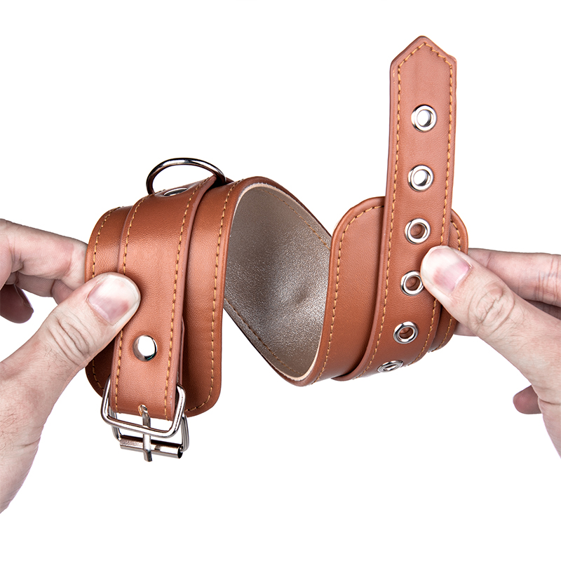 BDSM Erotik Sklave PU Leder BDSM Fu&szlig;fesseln Fu&szlig;fesseln Sexspiel SM Produkte Spielzeug